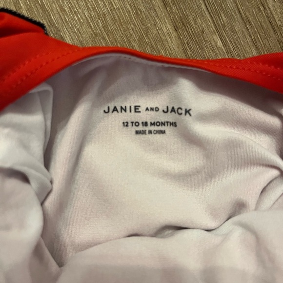 Janie & Jack sailor patriotic red boutique swimsuit for baby girl-12-18 mos - Picture 6 of 6